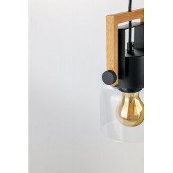 Suspension Nordica, verre, transparent, diam.12 cm, E27 - SEYNAVE