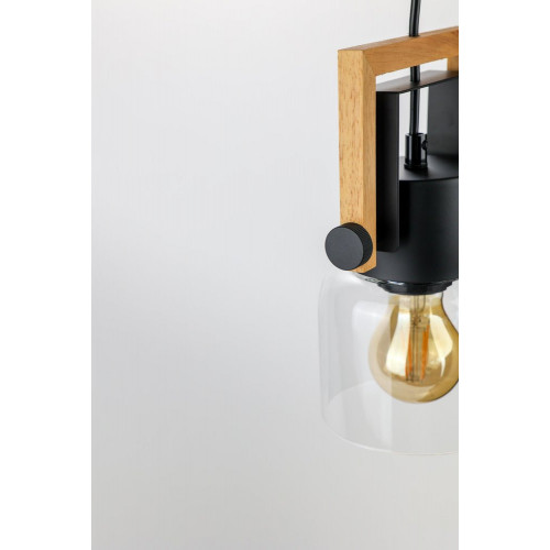Suspension Nordica, verre, transparent, diam.12 cm, E27 - SEYNAVE