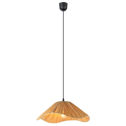 Suspension Laxford, raphia, diam.40 cm, E27 - Eglo