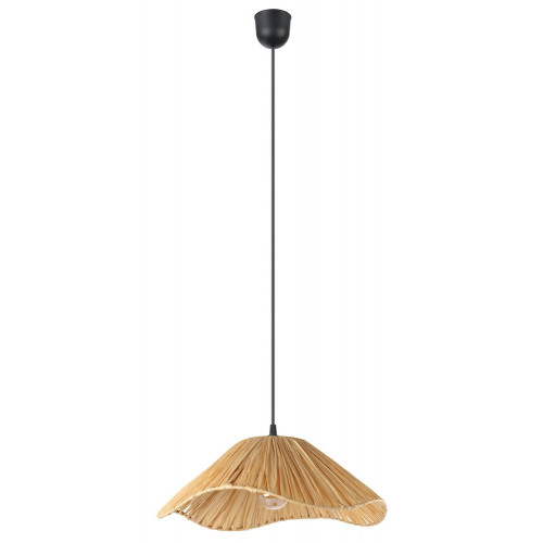 Suspension Laxford, raphia, diam.40 cm, E27 - Eglo