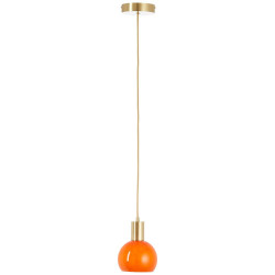 Suspension Arancia, verre, orange, diam.14.5 cm, E27 de marque BRILLIANT, référence: B9993300