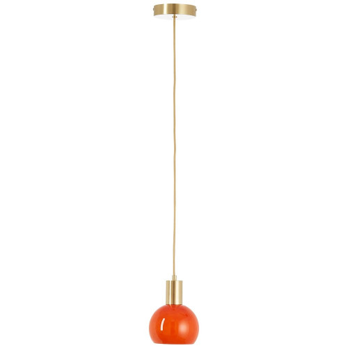 Suspension Arancia, verre, orange, diam.14.5 cm, E27 - BRILLIANT