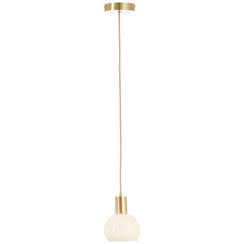 Suspension Arancia, verre, blanc, diam.14.5 cm, E27 - BRILLIANT