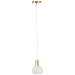 Suspension Arancia, verre, blanc, diam.14.5 cm, E27 - BRILLIANT
