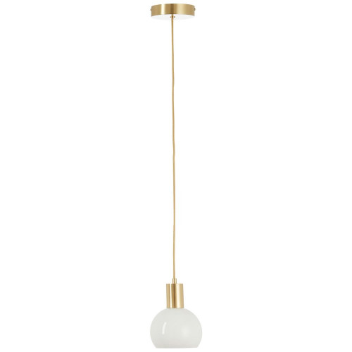 Suspension Arancia, verre, blanc, diam.14.5 cm, E27 - BRILLIANT