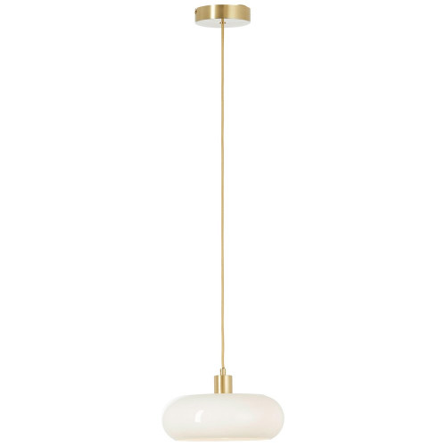 Suspension Arancia, verre, blanc, diam.27.5 cm, E27 - BRILLIANT