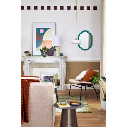 Suspension Arancia, verre, blanc, diam.27.5 cm, E27 - BRILLIANT