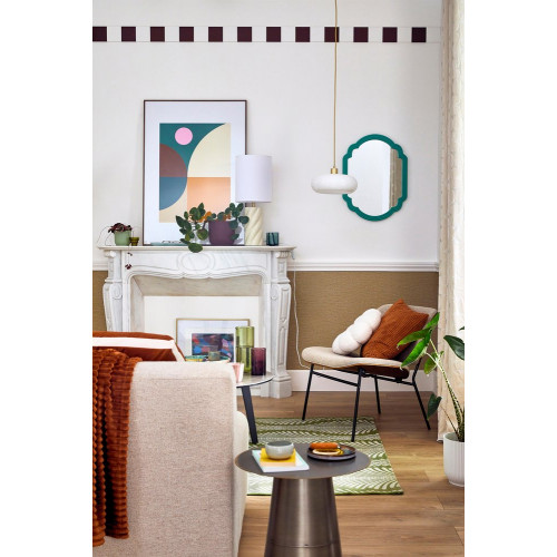 Suspension Arancia, verre, blanc, diam.27.5 cm, E27 - BRILLIANT