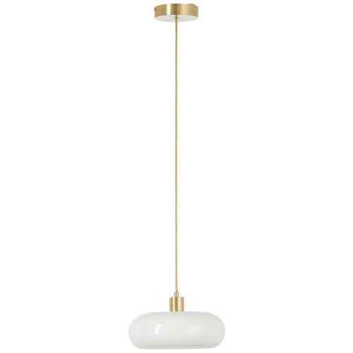 Suspension Arancia, verre, blanc, diam.27.5 cm, E27 - BRILLIANT
