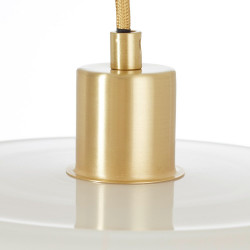 Suspension Arancia, verre, blanc, diam.27.5 cm, E27 - BRILLIANT