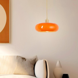 Suspension Arancia, verre, orange, diam.27.5 cm, E27 - BRILLIANT