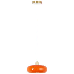 Suspension Arancia, verre, orange, diam.27.5 cm, E27 - BRILLIANT