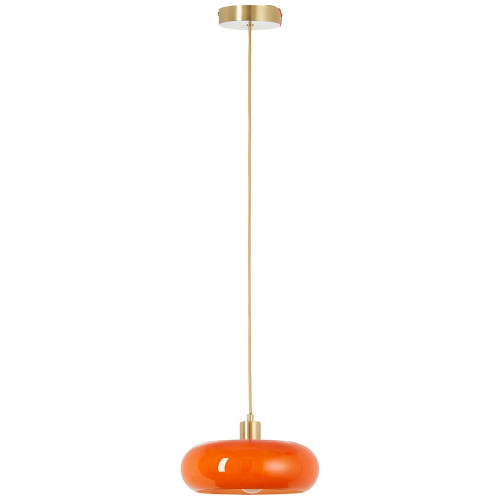 Suspension Arancia, verre, orange, diam.27.5 cm, E27 - BRILLIANT