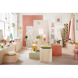 Suspension pop champi ceramique e27 vanille  lx france - EXAGON