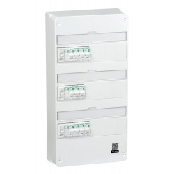Tableau électrique pré-équipé et précâblé T3-T4 3 rangées Resi9 XP, SCHNEIDER EL de marque SCHNEIDER ELECTRIC, référence: B9994100