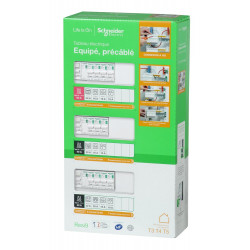 Tableau électrique pré-équipé et précâblé T3-T4 3 rangées Resi9 XP, SCHNEIDER EL - SCHNEIDER ELECTRIC