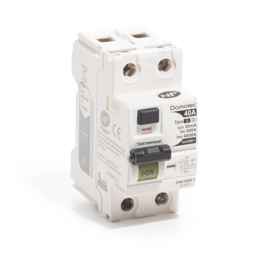 Interrupteur différentiel DOMOLEC 40 A type A - DOMOLEC