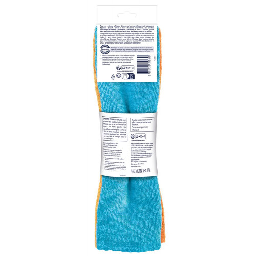 Lot de 4 chiffons polyester SPONTEX EXPERT Multiusage - SPONTEX EXPERT