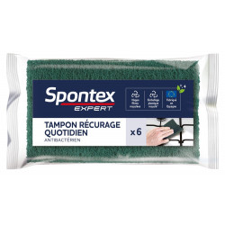 Lot de 6 tampons à récurer quotidien multisurface, SPONTEX EXPERT de marque SPONTEX EXPERT, référence: B9999200