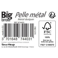 Pelle métal, manche en bois BIG BROSS - BIG BROSS