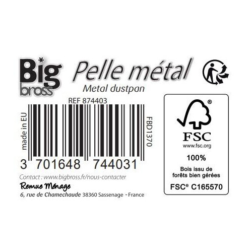 Pelle métal, manche en bois BIG BROSS - BIG BROSS
