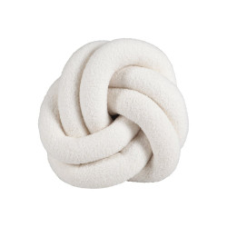 Coussin Aurore, blanc l.30 x L.30 cm de marque Sans marque, référence: J10004400