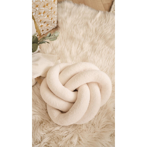 Coussin Aurore, blanc l.30 x L.30 cm - Sans marque