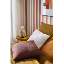 Coussin Dehli, blanc l.45 x L.45 cm - Sans marque