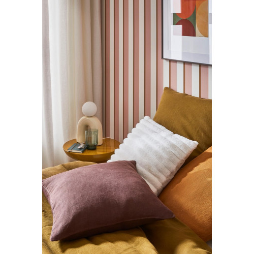Coussin Dehli, blanc l.45 x L.45 cm - Sans marque