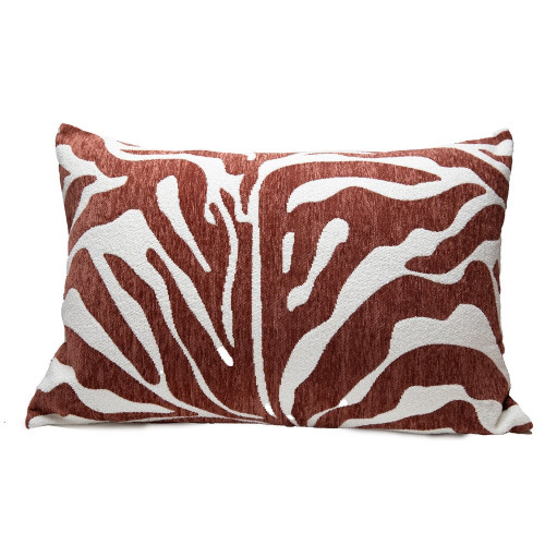 Coussin Zèbre, rouge l.40 x L.60 cm - Sans marque