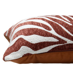 Coussin Zèbre, rouge l.40 x L.60 cm - Sans marque