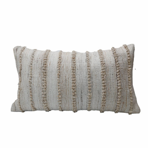 Coussin Loops, beige l.35 x L.60 cm - Sans marque