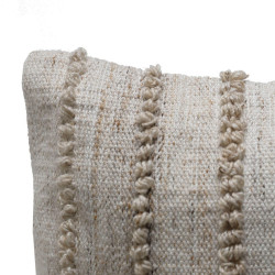 Coussin Loops, beige l.35 x L.60 cm - Sans marque