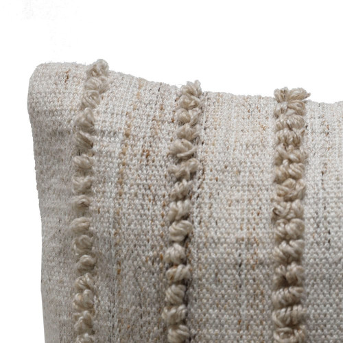 Coussin Loops, beige l.35 x L.60 cm - Sans marque