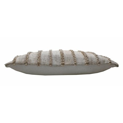 Coussin Loops, beige l.35 x L.60 cm - Sans marque