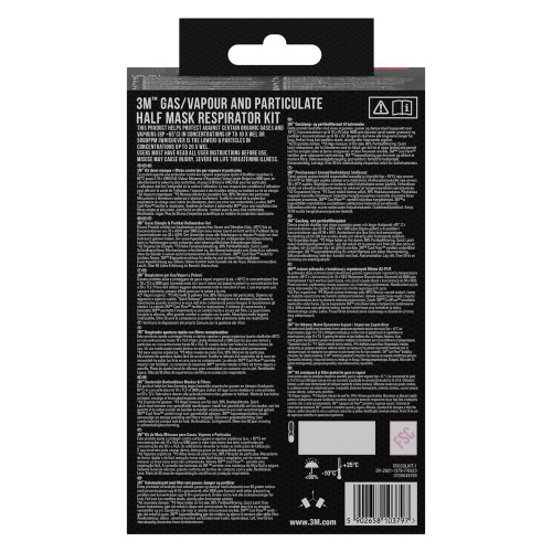 Masque respiratoire anti-poussières à cartouche 3M 6200 - 3M