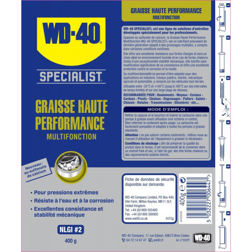 Graisse en cartouche, 400 WD-40 - WD-40