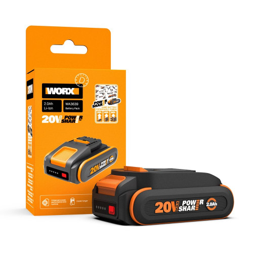Batterie WORX, 20 V, 2 Ah Wa3639 lithium-ion - Worx