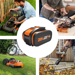 Pack Batterie 20V/2Ah + Chargeur Worx Wa3601 - Worx