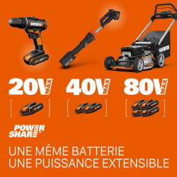 Pack Batterie 20V/2Ah + Chargeur Worx Wa3601 - Worx