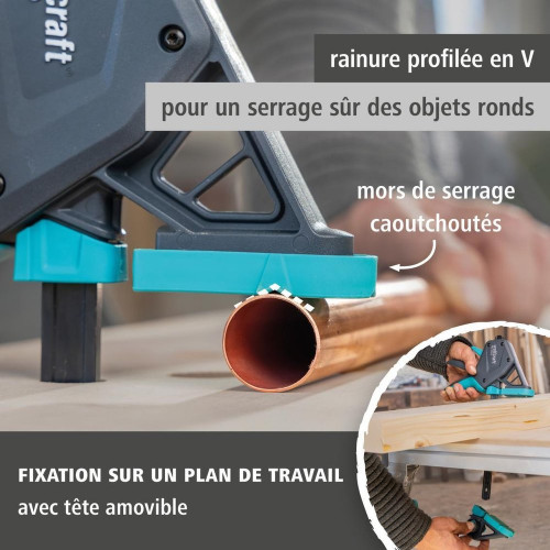 Serre-joint a une main WOLFCRAFT, 700 mm - WOLFCRAFT