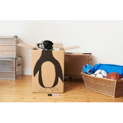 Marqueur permanent XL EDDING noir - Sans marque
