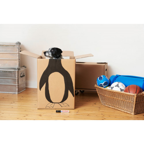 Marqueur permanent XL EDDING noir - Sans marque