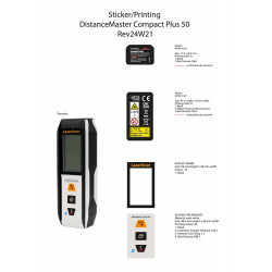 Télémètre laser 50m LASERLINER DistanceMaster CompactPlus 50 - LASERLINER