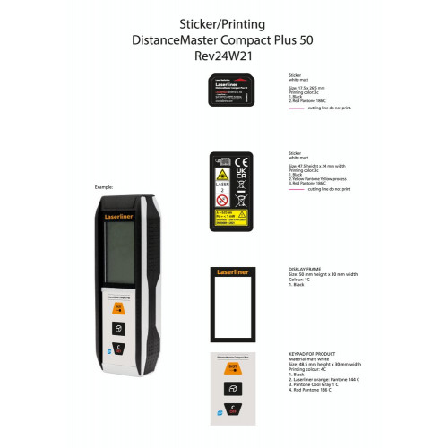 Télémètre laser 50m LASERLINER DistanceMaster CompactPlus 50 - LASERLINER