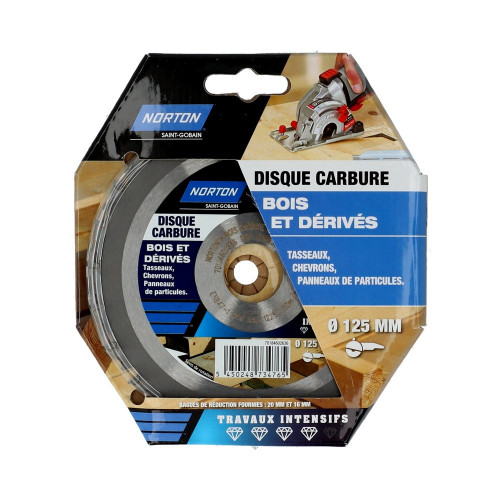 Disque intensif pour bois NORTON, Diam.125 mm - NORTON