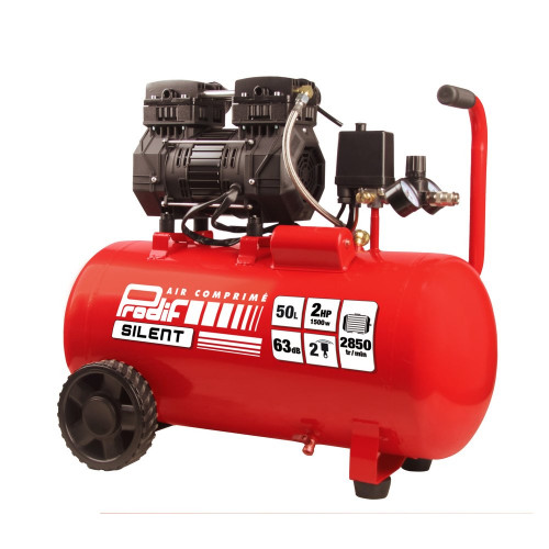 Compresseur 50L 2CV 8 bars sans huile SIL750 PRODIF - PRODIF