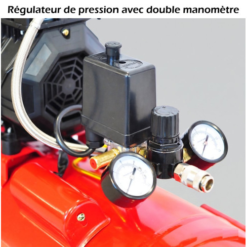 Compresseur 50L 2CV 8 bars sans huile SIL750 PRODIF - PRODIF