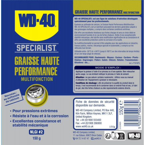 Graisse en tube, 150 WD-40 - WD-40