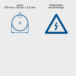 Scie sur table hs210, SCHAPPACH, 210 mm, 1500w - SCHEPPACH
